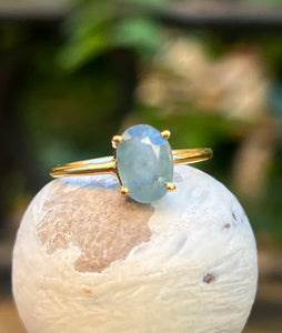 Anillo de Zafiro azul